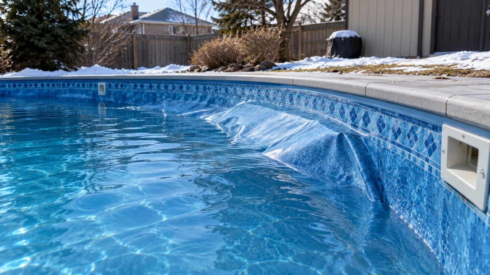groundwater pressure pool liner